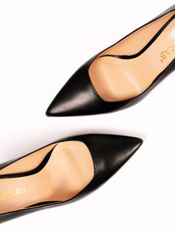 Туфли кожаные черные на кожаной подкладке (Новый год)