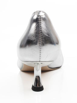 06-P3166 GREY/SILVER Туфли женские (натуральная кожа)