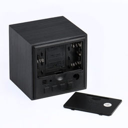 Часы - будильник электронные «Цифра», настольные, с термометром, деревянные, 6.5 см, от батареек ААА, USB