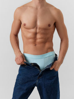 Цена за 2 штуки! Трусы боксеры мужские голубые