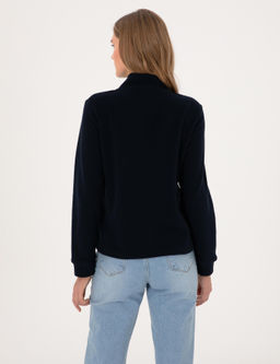 Lacivert Comfort Fit Sweatshirt