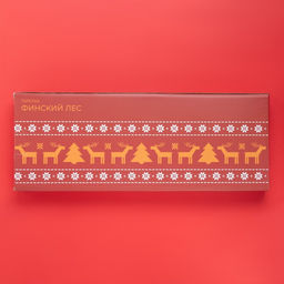 Блюдо новогоднее Доляна «Финский лес», 41×15.5×3 см, керамика, белое