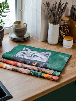 Комплект полотенец 48*60 см, 3 шт., рогожка (Котики) - Ивановотекстиль фото 3