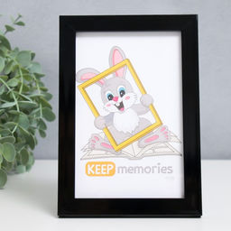 Цена за 2 шт. Фоторамка пластик "Формат" 10х15 см, чёрная (пластик)