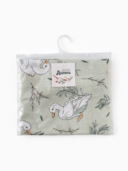 Фартук «Доляна» Divine day, зеленый, 60×70 см, 100% хлопок, рогожка 164 г/м²