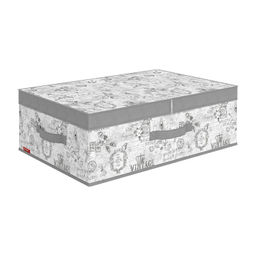 VAL VG-BOX-LD Короб стеллажный с двойной крышкой, 58*40*18 см, VINTAGE GREY, шт