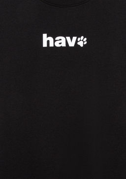 Hav Bask?l? Siyah Tisort - Mavi фото 7