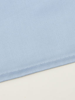 Простыня на резинке 220ТС Этель 180*200+30 см, цв.голубой, сатин, 100% хлопок  фото 13