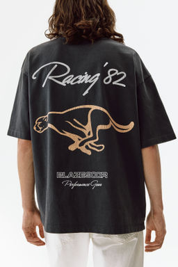 Camiseta estampada de algod?n Oversized Fit - H&m фото 5