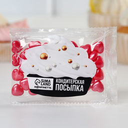 Цена за 2 шт. Кондитерская посыпка Сердца: красная, 25 г. - KONFINETTA фото 2