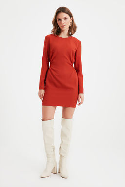 Kiremit Petite Cut Out Detayl? Elbise TWOAW22EL0818