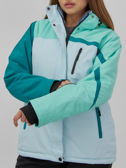 Горнолыжный костюм женский зимний голубого цвета 016Gl - Chunmai фото 15