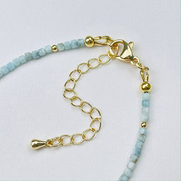 Браслет из Ларимара 18 см + - Радуга самоцветов фото 4