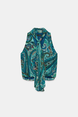 TOP ESTAMPADO LAZO / Multicolor - Zara фото 7