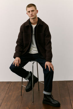 Sobrecamisa gofrada Regular Fit - H&m фото 4