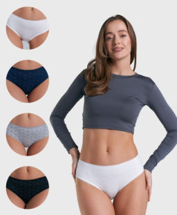 Трусы женские слипы Vanessa M6802-106 модал, эластан размеры L, XL, 2XL, 3XL - VANESSA FOR ME фото 10