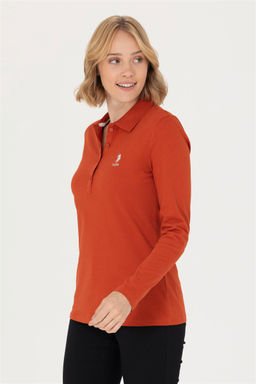 Женский базовый свитшот с воротником поло и плиткой Неожиданная скидка в корзине - U.s. polo assn фото 3