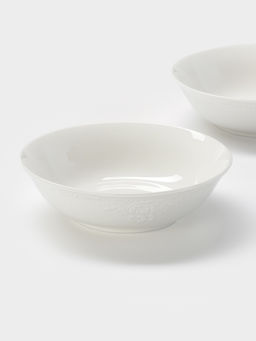 Тарелки глубокие WY Venecia, набор 2 шт., 580 мл, фарфор, белые