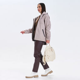 RODOS Ветровка softshell женская демисезон М-312 Бежевый фото 12