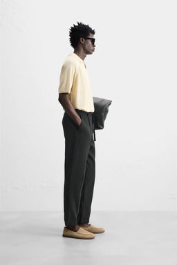 LINEN BLEND TROUSERS - Zara фото 22