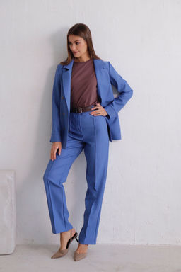 11834 Брюки со стрелками голубые - Martichelli фото 13