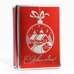 Коробка подарочная новогодняя складная «С Новым годом!», 21×15×7 см