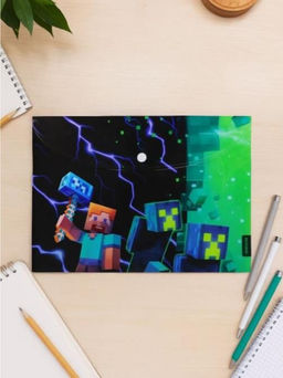 Папка-конверт на кнопке А4 "My game", пластик, 160 мкм