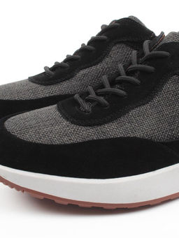 03-10-56 BLACK/GREY Кроссовки мужские (натуральная замша, натуральная кожа, текстиль) - Фабричный китай фото 2