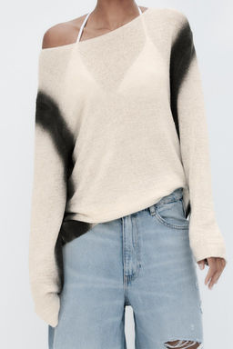 FADE PRINT KNIT SWEATER - Zara фото 3