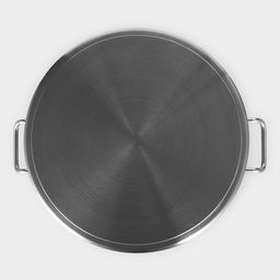 Кастрюля Hanna Knövell, 35 л, d=40 см, h=26 см, толщина стенки 1 мм, 201 сталь, с крышкой, индукция, дно ТРС, нержавеющая сталь