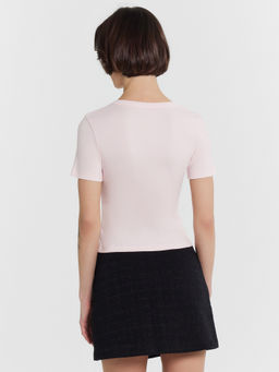 Футболка женская розовая розовый 112560 - Mark formelle фото 3