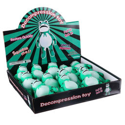 Цена за 12 шт. Антистресс игрушка «Лягушка», мялка с пастой