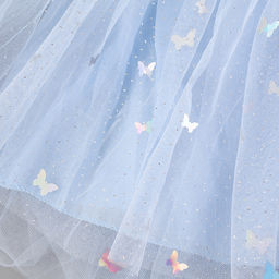 Карнавальный костюм «Снежинка»: ободок, платье голубое, рост 98 см