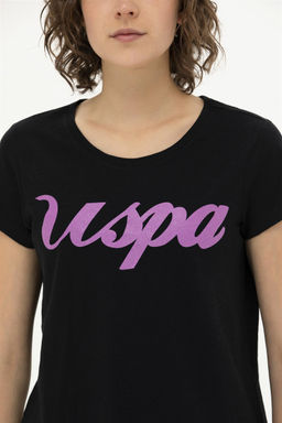 Женская черная футболка с круглым вырезом Неожиданная скидка в корзине - U.s. polo assn фото 7