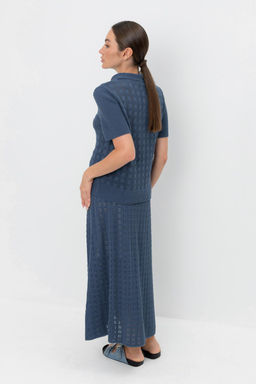 VERY NEAT. ЕВ 734/морской синий юбка жен