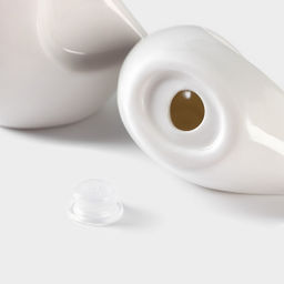 Набор для специй BellaTenero Совы, солонка 100 мл, перечница 130 мл, на бамбуковой подставке, фарфор, белый  фото 7