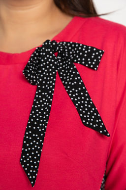 Блуза Федерика (малиново-черная) Б14990-18М