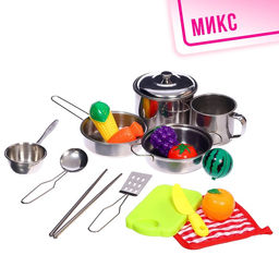 Набор детской металлической посуды Повар, 16 предметов - Simaland фото 12