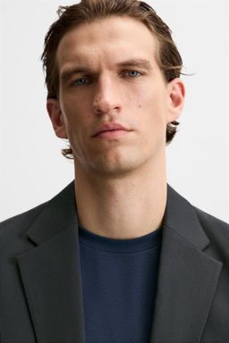 COTTON - LYOCELL RELAXED FIT BLAZER - Zara фото 5