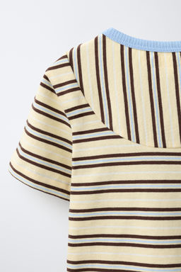 CAMISETA RAYAS / Vainilla