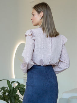 02-1206 Блуза - Вишня фото 4