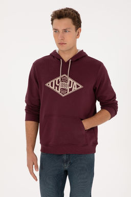 Erkek Bordo Sweatshirt