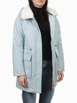 M24-096 BLUE Куртка демисезонная женская (100 гр. холлофайбер) - Fashion фото 6