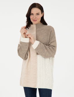 _ok Renkli Oversize Kazak