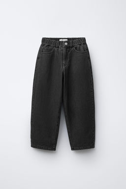 JEANS BALLOON FORRO POLAR / Negro