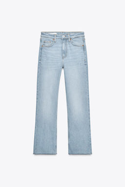 TRF CROPPED FLARE HIGH-WAIST JEANS - Zara фото 47