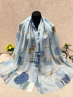 Легкий платок на голову и шею, мультицвет