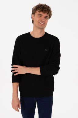Erkek Siyah Sweatshirt