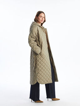 Kap??onlu Kapitone Oversize Kad?n ?i?me Mont