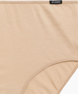 ATLANTIC 3BLP-585 Трусы макси Basic - набор 3 шт. бежевый  фото 5